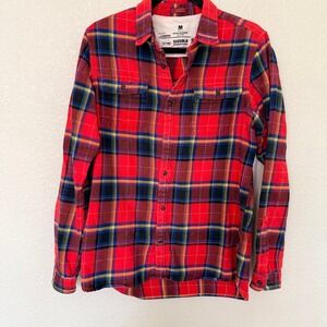 Barbour Steve McQueen Slim Fit Flannel Shirt Mens M Workwear Heritage